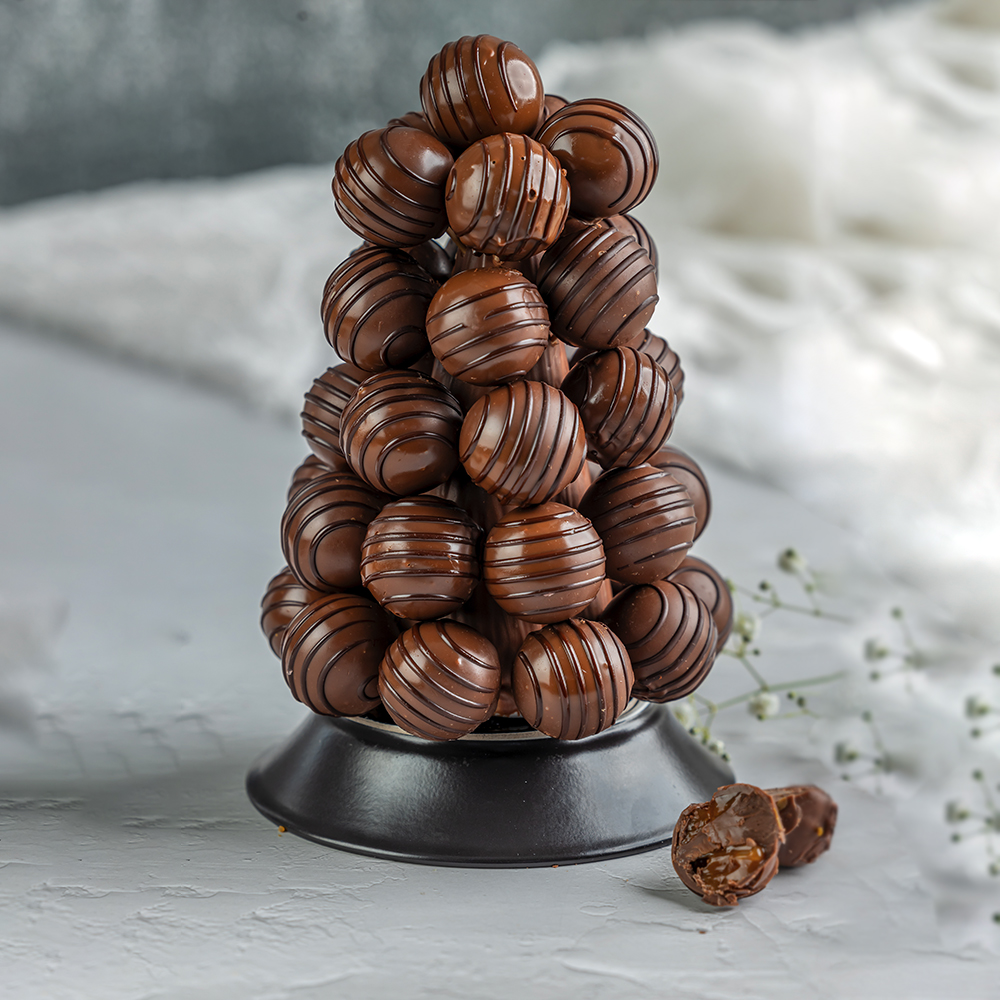 Chocolate Salted Caramel Truffles Mini Tower